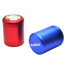 with thermosmeter stash jar hygrometer storage box 43mm tobacco box Aluminum alloy customizable